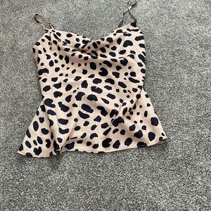 Animal print tank top